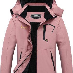 Women's Waterproof Ski Jacket Warm Winter Snow Coat Mountain Windbreaker Hooded Raincoat Jacket